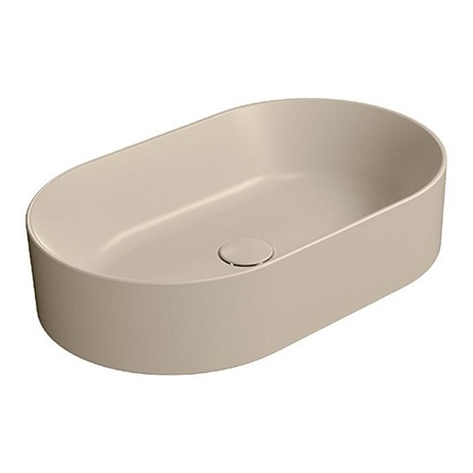 Раковина накладная GSI Kube X 945808 (600×370 мм) Creta Matt