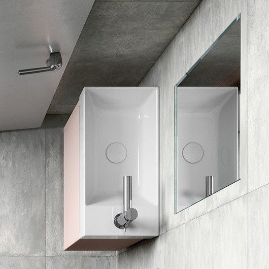 Раковина GSI Kube X 9486F111 (500х250 мм) белая