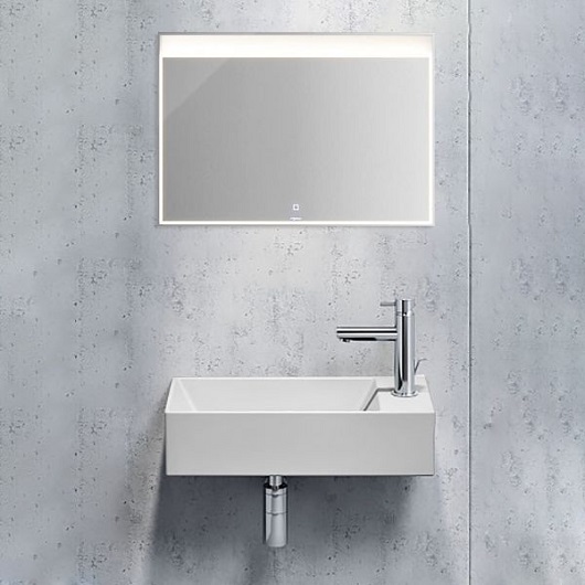 Раковина GSI Kube X 9486F111 (500х250 мм) белая