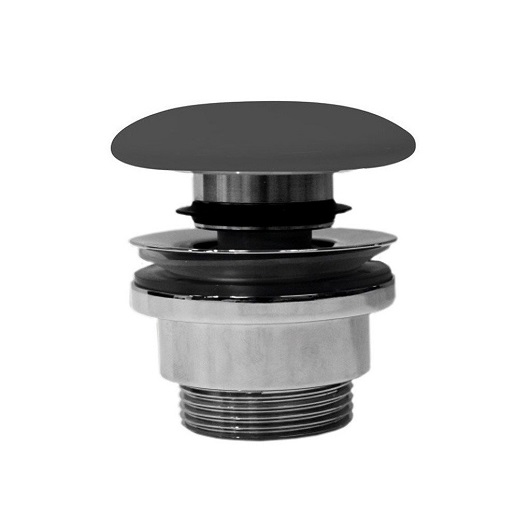 Донный клапан GSI PCS26 черный матовый (универсальный)