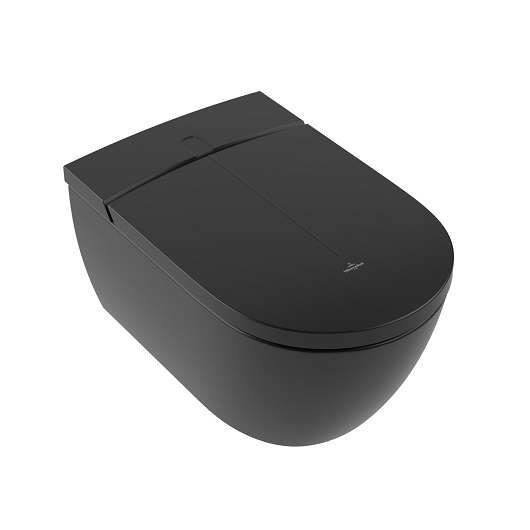 Унитаз-биде подвесной Villeroy & Boch ViClean-I 200 V0E200R7 Pure Black, CeramicPlus