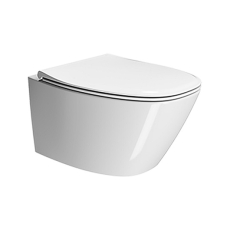 Чаша подвесного унитаза GSI Modo+ Rimless 8415FR411 безободковая, Swirflush, белая