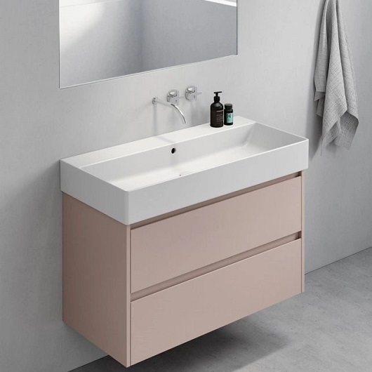 Раковина GSI Kube X 9423011 (1000х470 мм) белая, без отверстия под смеситель