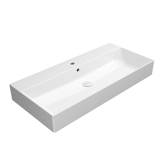 Раковина GSI Kube X 9423111 (1000х470 мм) белая