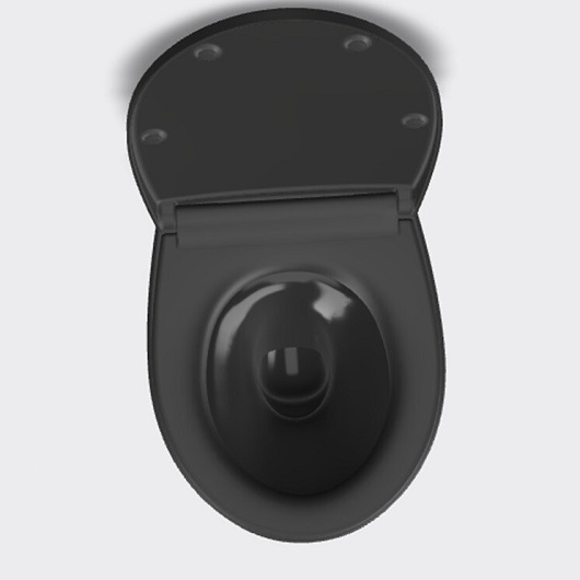 Сиденье с крышкой для унитаза GSI Modo MS98C26 черное матовое (SoftClose)