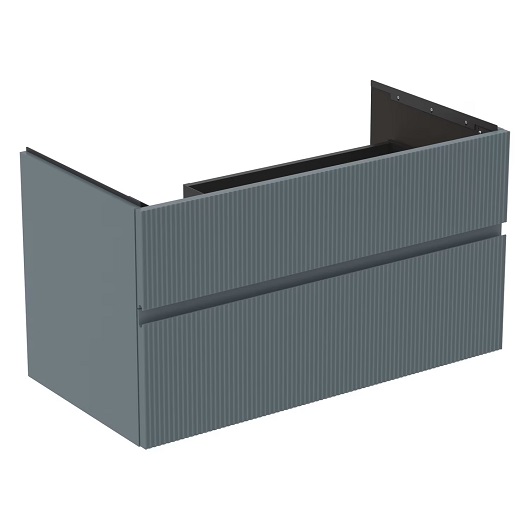 Тумба под раковину Ideal Standard Finesse E3445UQ (1000х505х550 мм, ребристый матовый пепельно-голубой)