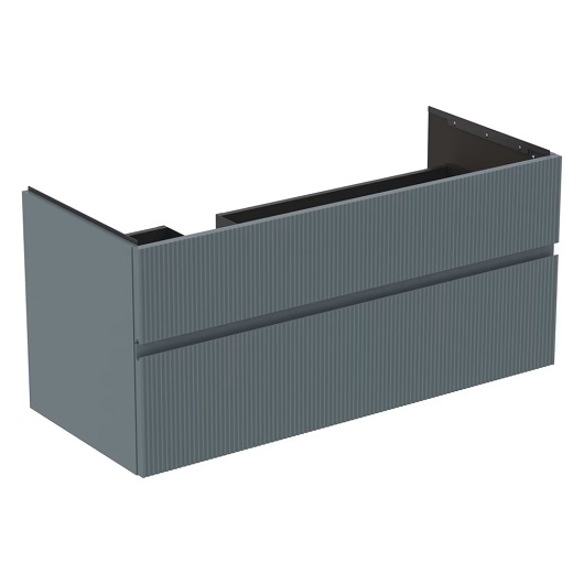 Тумба под раковину Ideal Standard Finesse E3447UQ (1200х505х550 мм, ребристый матовый пепельно-голубой)