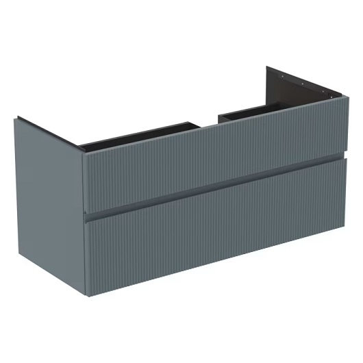 Тумба под раковину Ideal Standard Finesse E3448UQ (1200х505х550 мм, ребристый матовый пепельно-голубой)