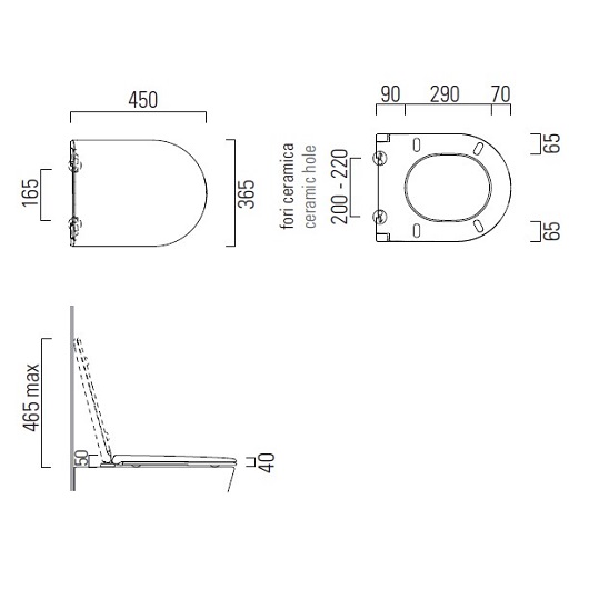 Сиденье с крышкой для унитаза GSI MS992C11 (SoftClose)