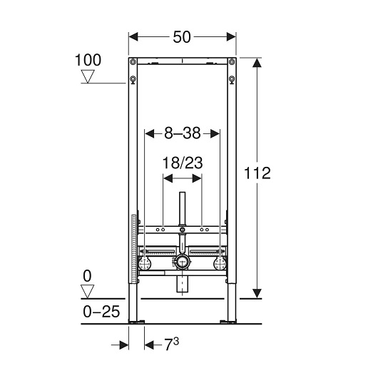 Инсталляция подвесного биде Geberit Duofix 111.520.00.2