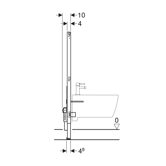 Инсталляция подвесного биде Geberit Duofix 111.520.00.2