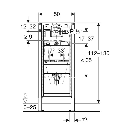 Инсталляция для писсуара Geberit Duofix 111.616.00.2