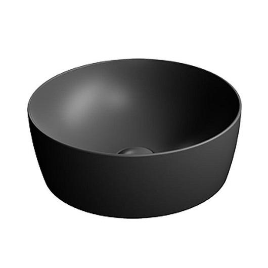 Раковина накладная GSI Nubes 903926 (Ø400 мм) черная матовая