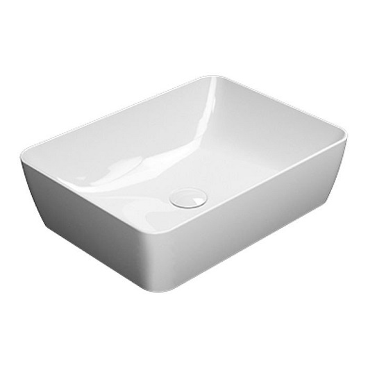 Раковина накладная GSI Nubes 903711 (500х380 мм) белая
