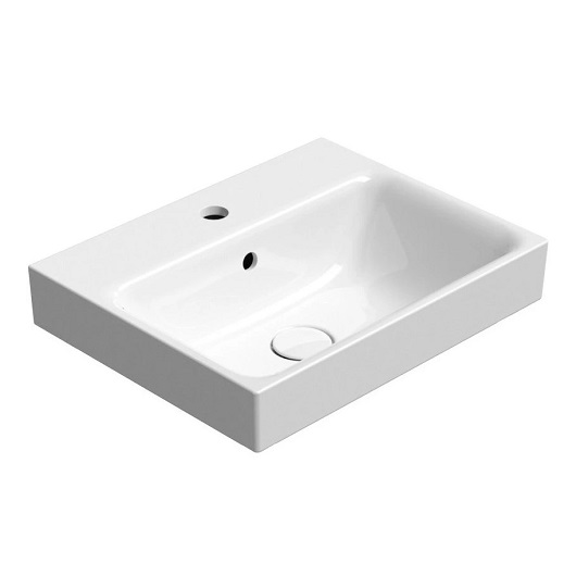 Раковина GSI Nubes 9682111 (500х400 мм) белая