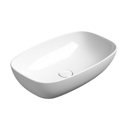 Раковина накладная GSI Nubes 978311 (600х380 мм) белая