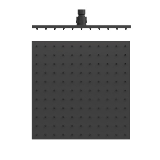 Верхний душ TRES Showers 13413830NM (300х300 мм, черный матовый)