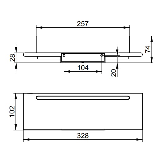 Полочка для душа Keuco Aveno 14659510000 (белый матовый, 14659 510000)