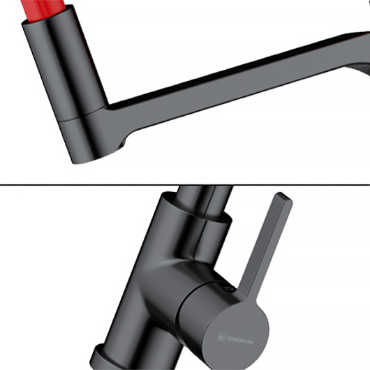 Смеситель для кухни Omoikiri SINTO 2 PLUS GM-R вороненая сталь (4994467)