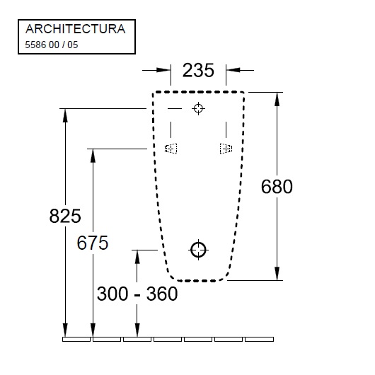 Писсуар Villeroy & Boch Architectura 55860501