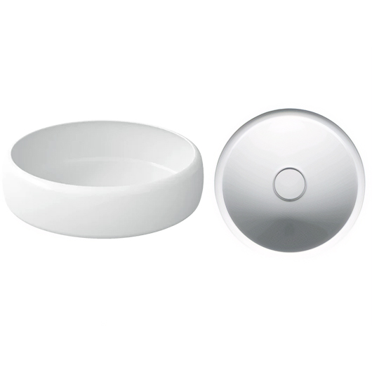 Раковина накладная Bette Curve A245-000 PW (420х420 мм)