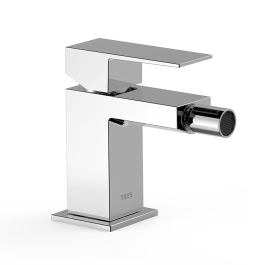 Смеситель для биде TRES Cuadro 00612001 (хром) без донного клапана