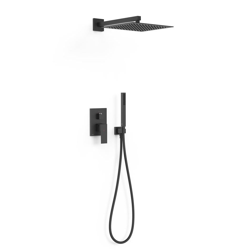 Душевая система TRES Cuadro 00628004NM (черный матовый)