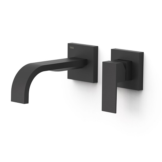Смеситель для раковины TRES Cuadro Colors 00630001NM (черный матовый)