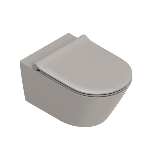 Чаша подвесного унитаза Catalano Zero 0111550032 безободковая, Tortora Satinato