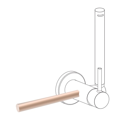 Держатель для полотенца TRES Max 03412401OPM (розовое золото матовое)