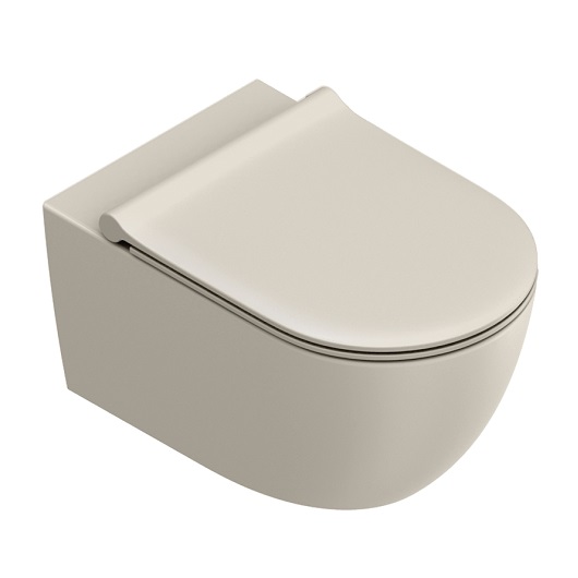 Чаша подвесного унитаза Catalano Sfera 0511550029 безободковая, Sabbia Satinato