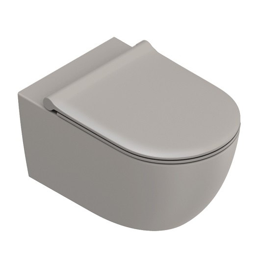 Чаша подвесного унитаза Catalano Sfera 0511550032 безободковая, Tortora Satinato