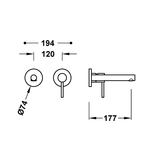 Смеситель для раковины TRES Max 06230021 (хром)