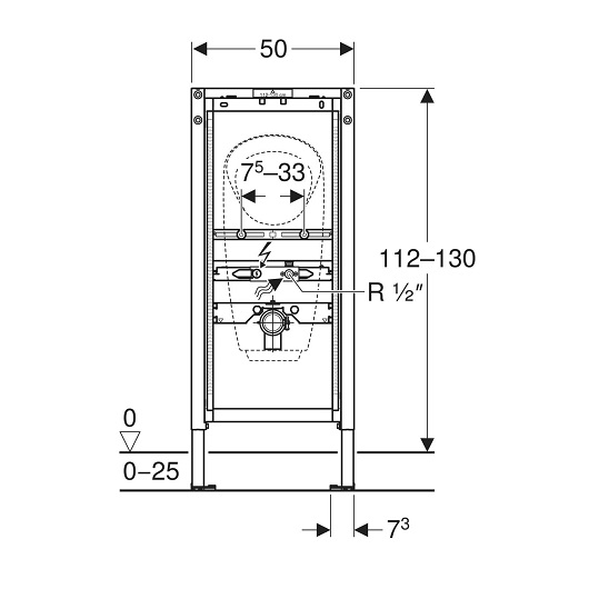 Инсталляция для писсуара Geberit Duofix 111.686.00.2