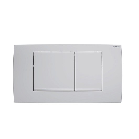 Смывная клавиша Geberit Twinline30 115.899.JQ.1 (матовый хром, с легкоочищаемым покрытием)