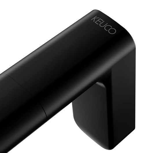 Полотенцедержатель Keuco Actis 13522370000 (чёрный матовый, 340 мм, 13522 370000)