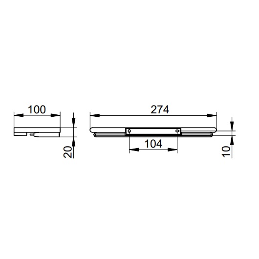 Полочка для душа Keuco Actis 13559170000 (13559 170000)