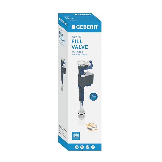 Впускной клапан Geberit тип 323 136.752.00.1 (подвод воды снизу, 1/2″)