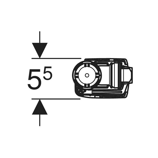 Впускной клапан Geberit тип 323 136.753.00.1 (подвод воды снизу, 3/8″)