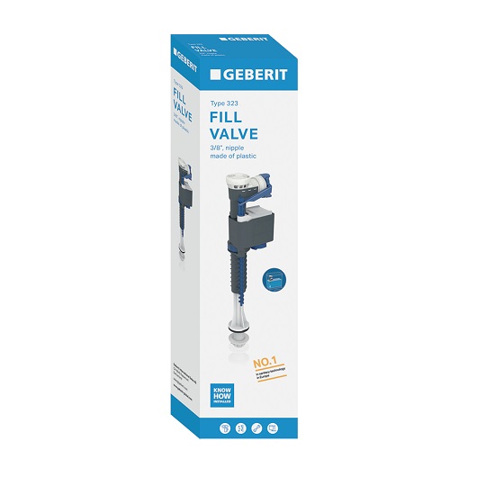 Впускной клапан Geberit тип 323 136.753.00.1 (подвод воды снизу, 3/8″)