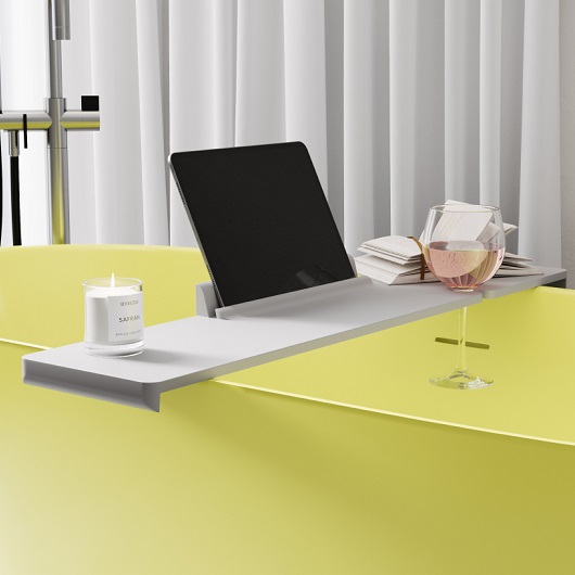 Полка для ванны Salini Gabbiano 1906201M (белый матовый, 900х200 мм)