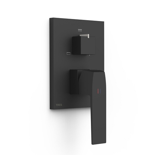 Смеситель на 3 выхода TRES Slim Exclusive 20227310NM (черный матовый)