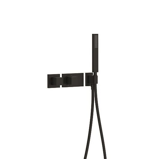 Термостат на 2 выхода TRES Block System 20725291NM (черный матовый)