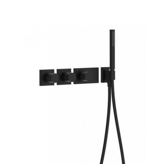 Термостат на 3 выхода TRES Block System 20735391NM (черный матовый)