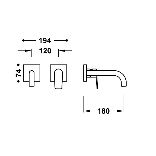 Смеситель для раковины TRES Project Colors 21130021NM (черный матовый)
