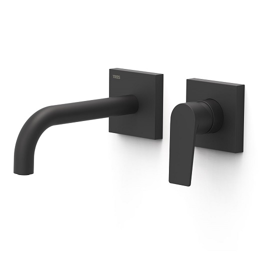 Смеситель для раковины TRES Project Colors 21130021NM (черный матовый)