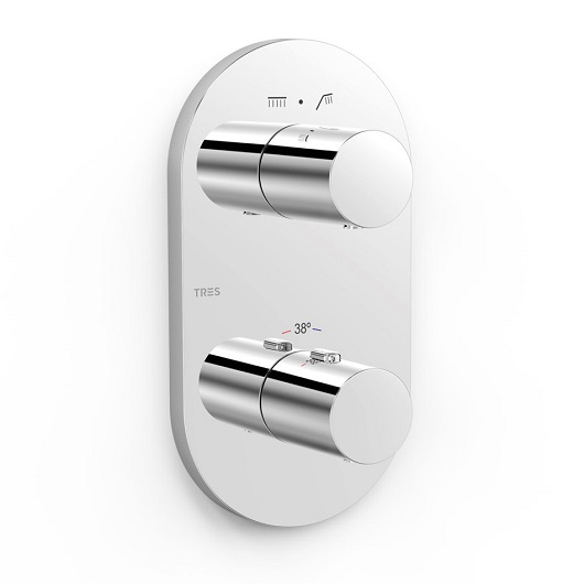 Термостат на 2 выхода TRES Lex 21525001 (хром)
