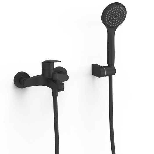 Смеситель для ванны TRES Base Plus 21617010NM (черный матовый)