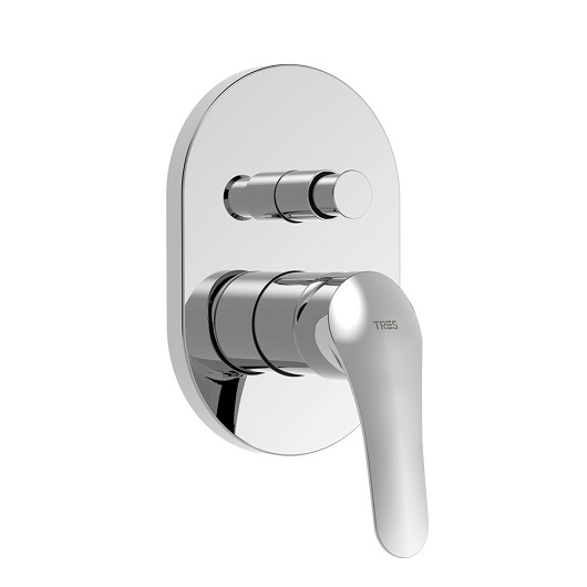 Смеситель для ванны TRES Base Plus 21618001 (хром)