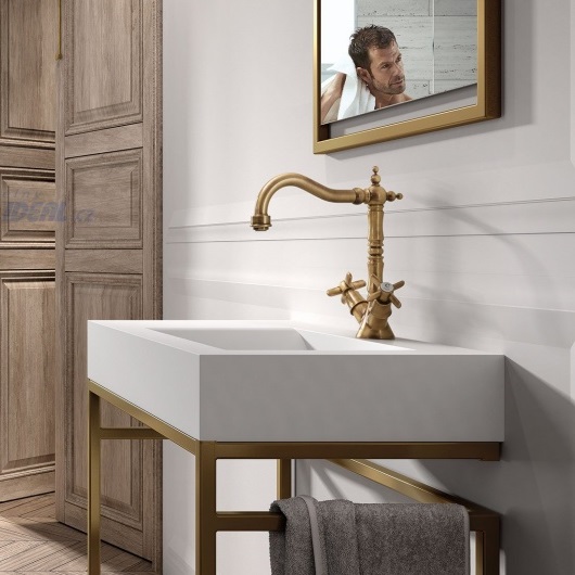 Смеситель для раковины TRES Classic 24210902LV (состаренная латунь)